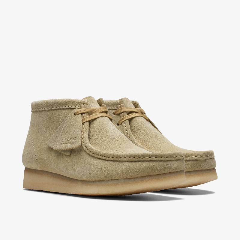 Clarks Wallabee Boot Beige | CLKS-85555