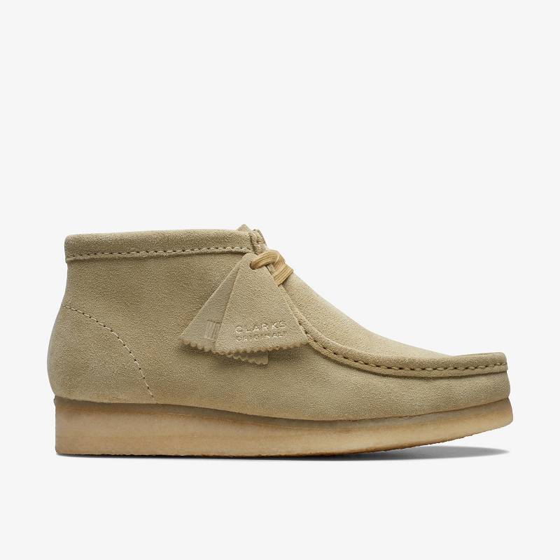 Clarks Wallabee Boot Beige | CLKS-85555