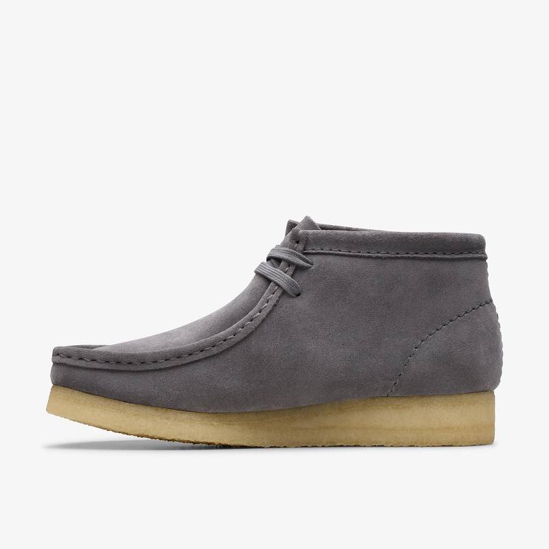 Clarks Wallabee Boot Gris Azules | CLKS-85553