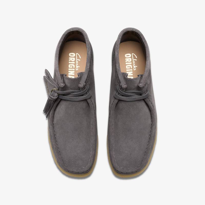 Clarks Wallabee Boot Gris Azules | CLKS-85553