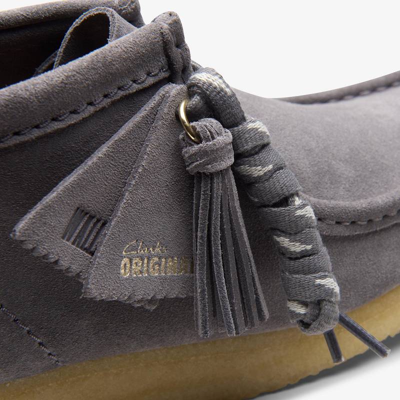 Clarks Wallabee Boot Gris Azules | CLKS-85553