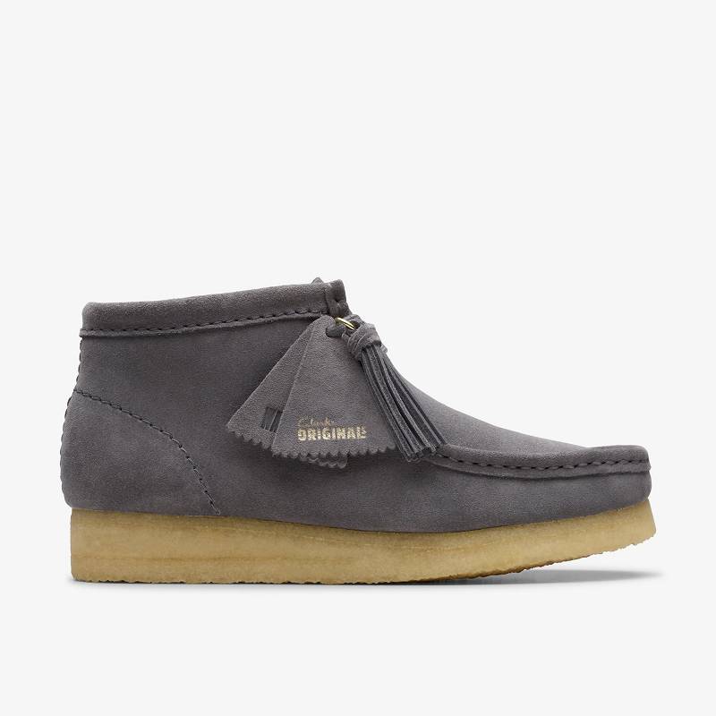 Clarks Wallabee Boot Gris Azules | CLKS-85553