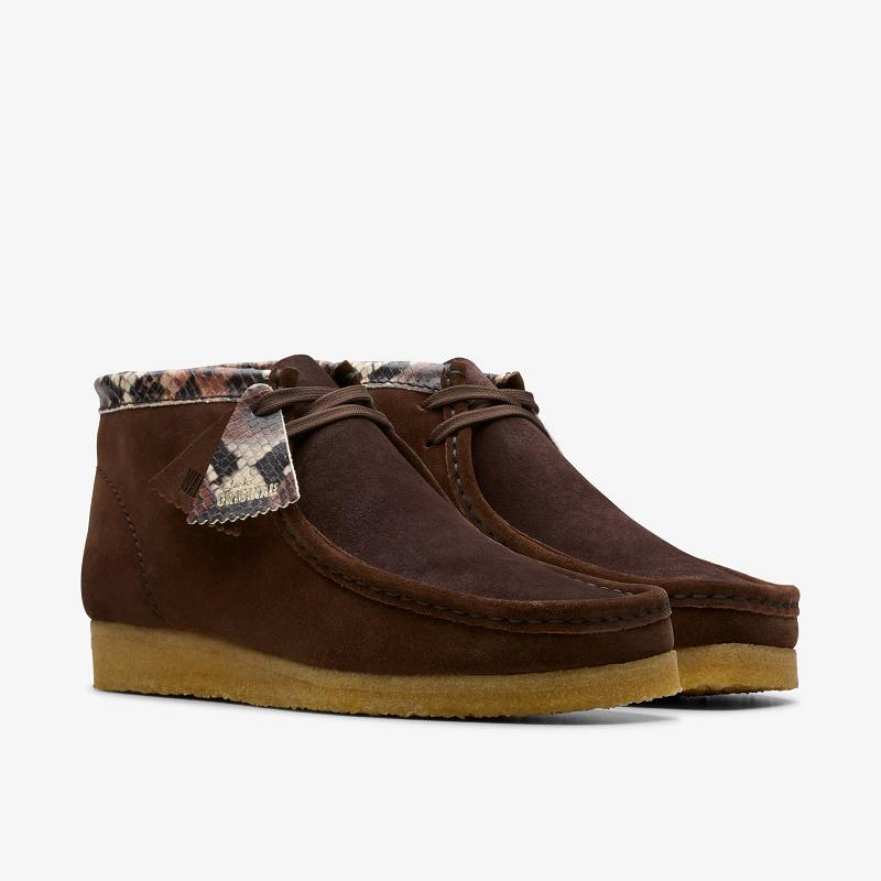 Clarks Wallabee Boot Marrones Serpent | CLKS-84485