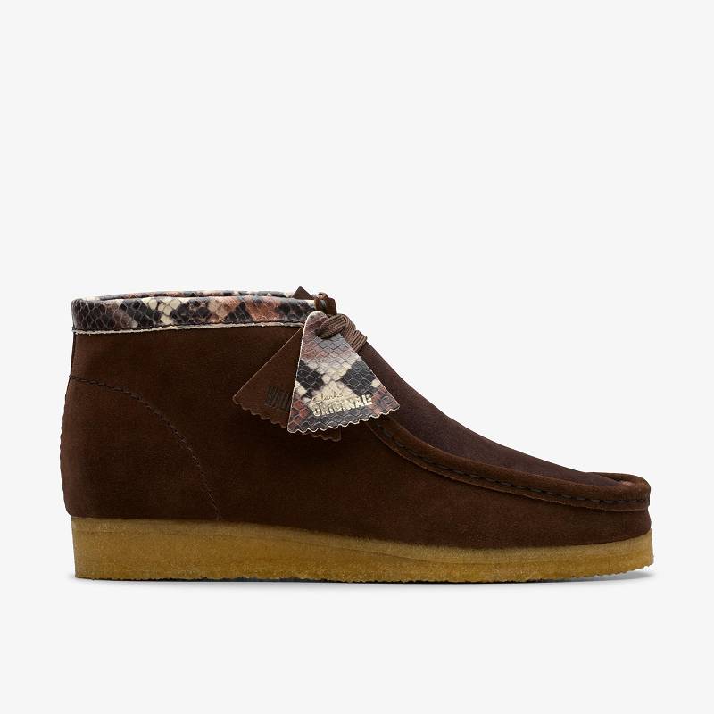 Clarks Wallabee Boot Marrones Serpent | CLKS-84485