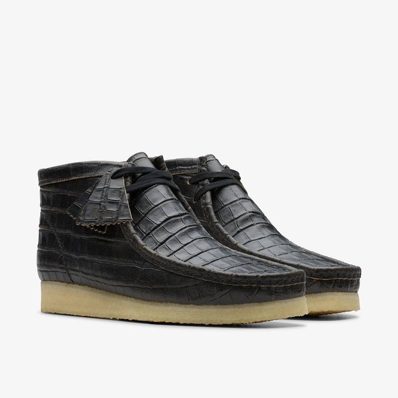 Clarks Wallabee Boot Negras | CLKS-84508