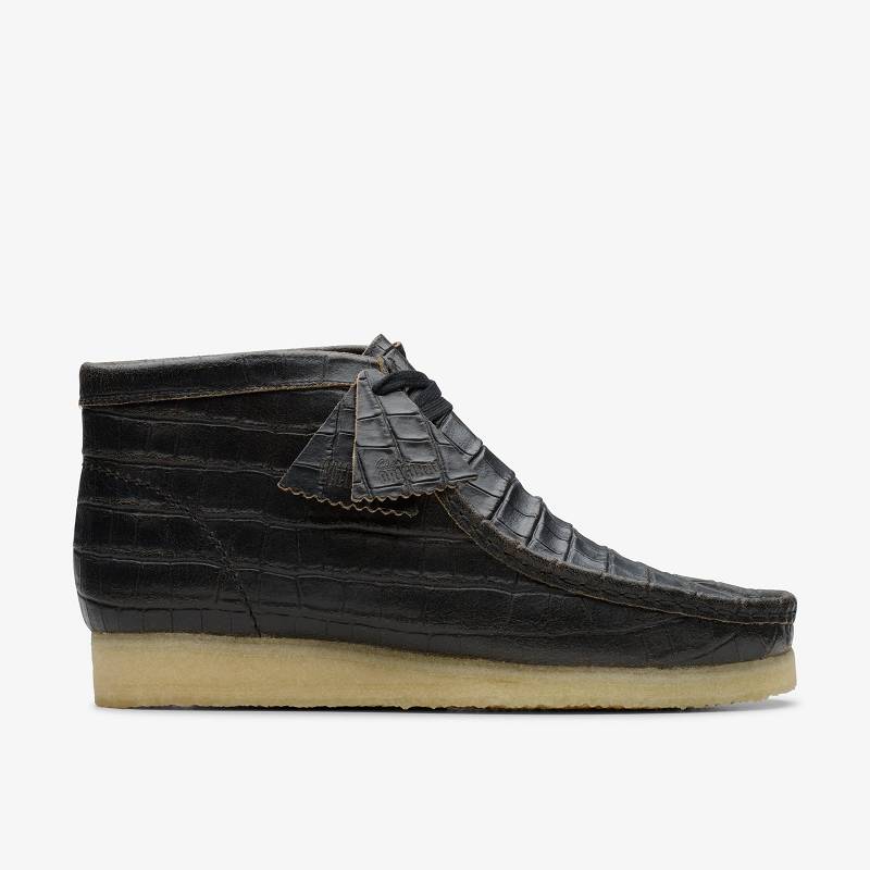 Clarks Wallabee Boot Negras | CLKS-84508