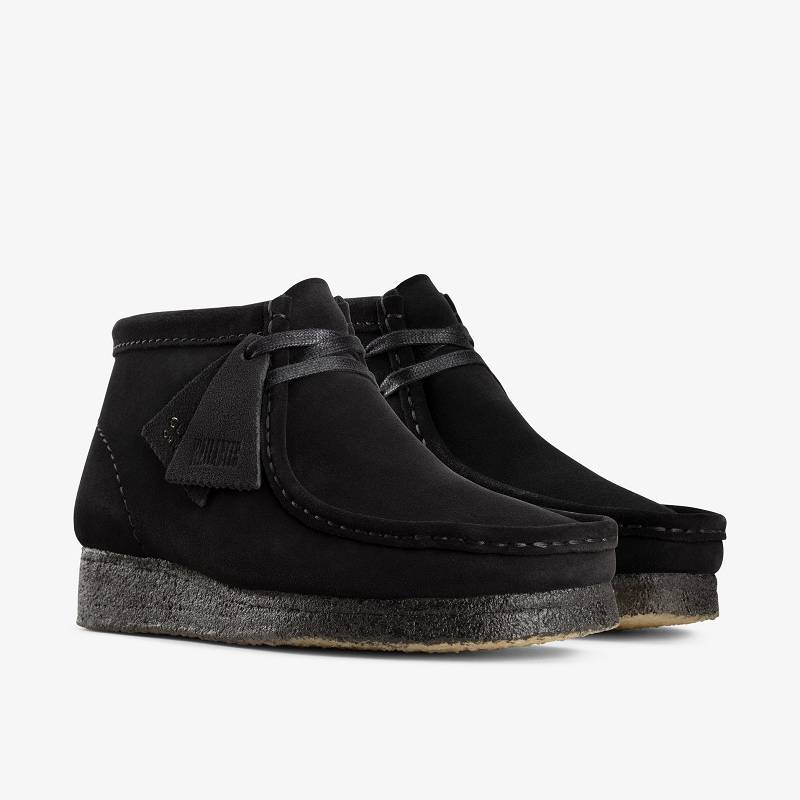 Clarks Wallabee Boot Negras | CLKS-85551