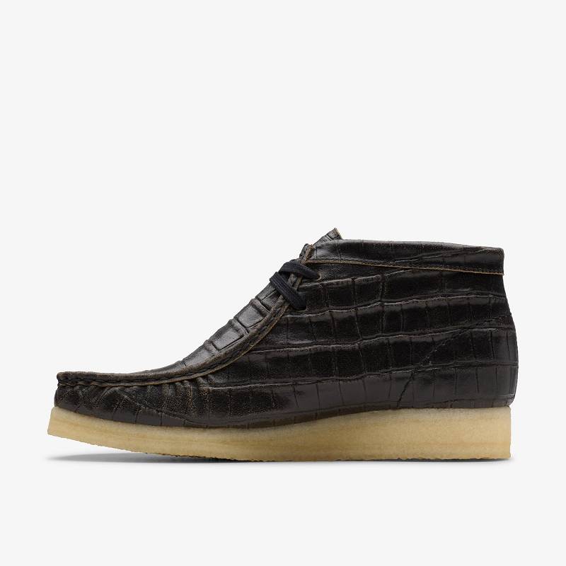 Clarks Wallabee Boot Negras | CLKS-85554