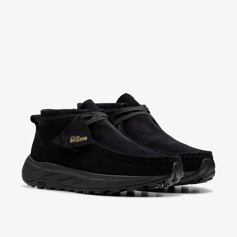 Clarks Wallabee Eden Negras Negras | CLKS-84255