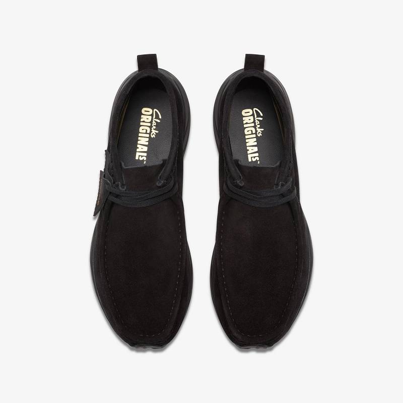 Clarks Wallabee Eden Negras Negras | CLKS-84255