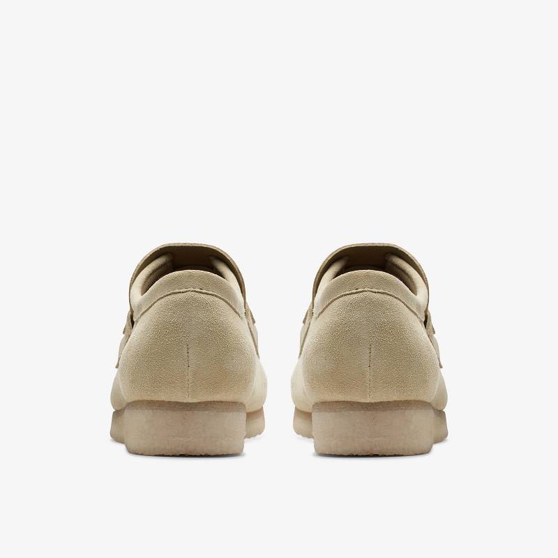 Clarks Wallabee Loafer Beige | CLKS-84299