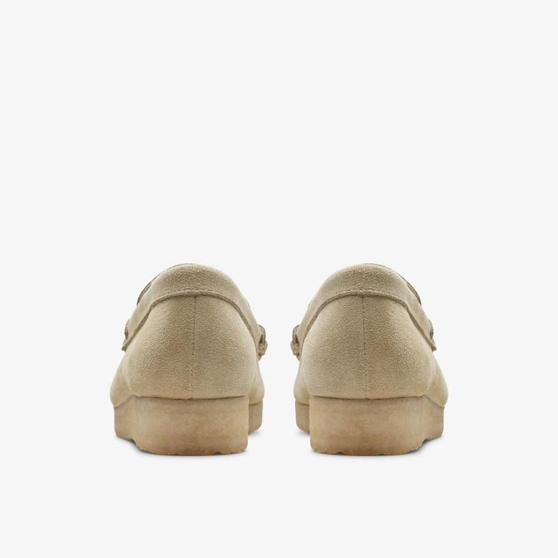 Clarks Wallabee Loafer Beige | CLKS-84821