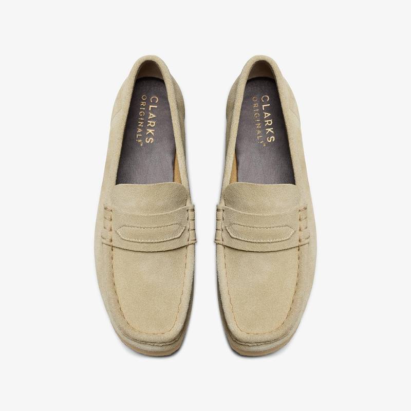 Clarks Wallabee Loafer Beige | CLKS-84821