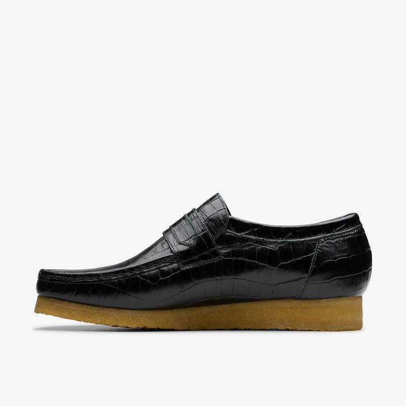 Clarks Wallabee Loafer Negras | CLKS-84296