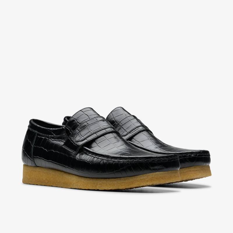 Clarks Wallabee Loafer Negras | CLKS-84296