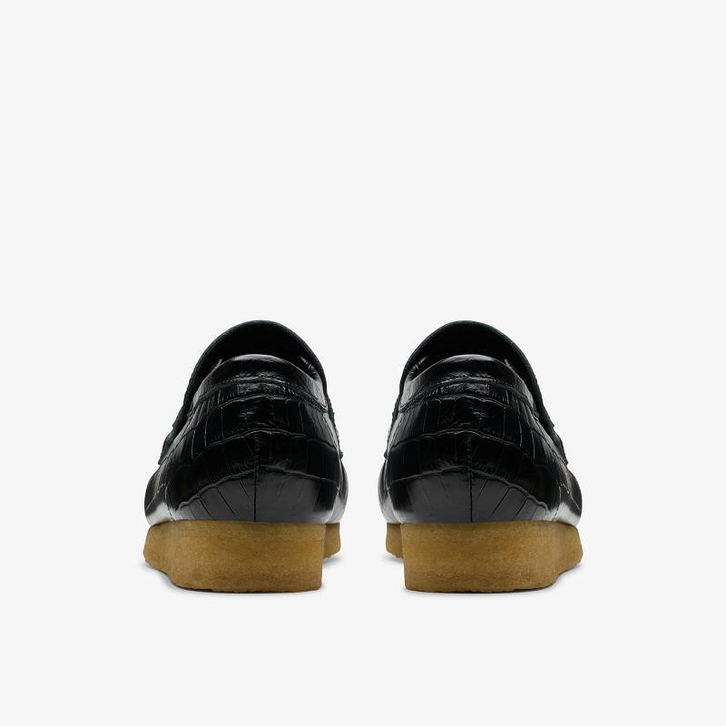 Clarks Wallabee Loafer Negras | CLKS-84296