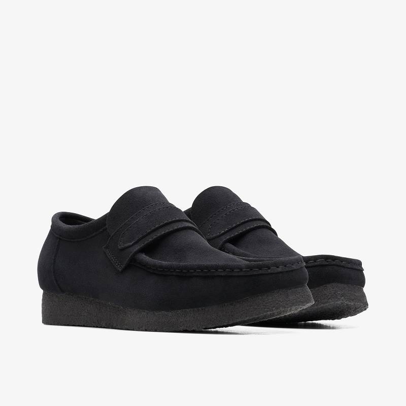 Clarks Wallabee Loafer Negras | CLKS-84298