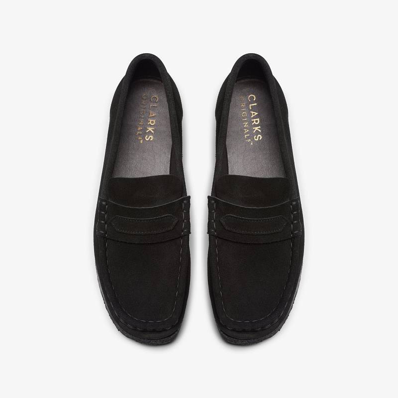 Clarks Wallabee Loafer Negras | CLKS-84823