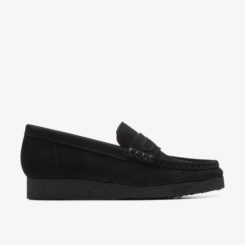 Clarks Wallabee Loafer Negras | CLKS-84823