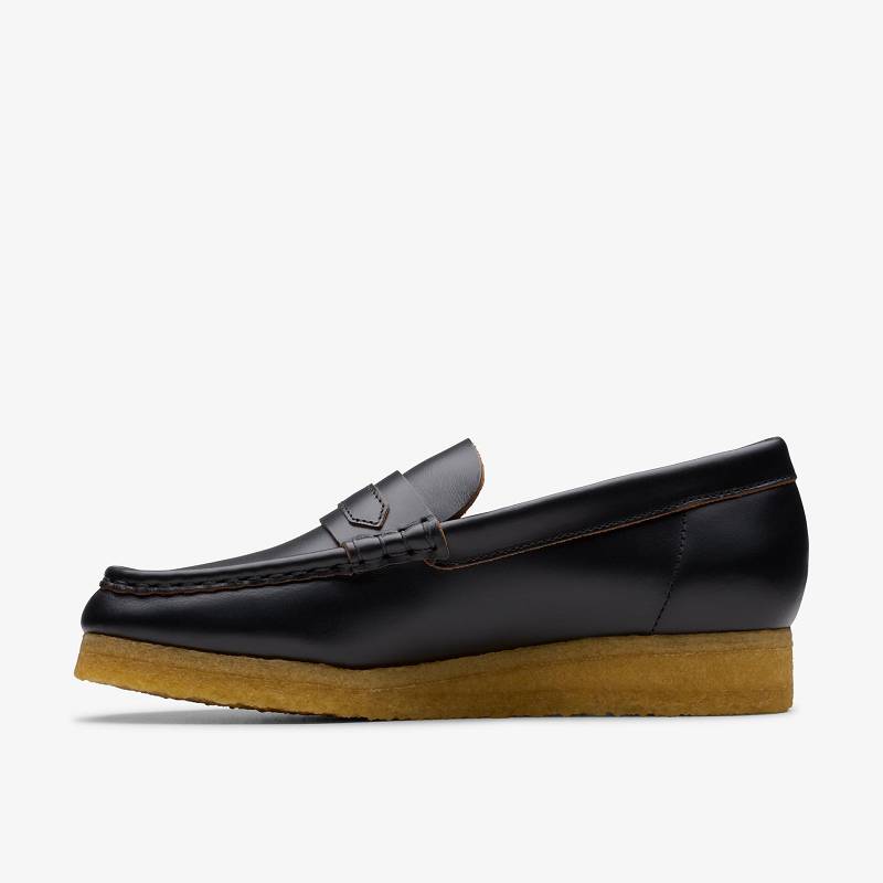 Clarks Wallabee Loafer Negras | CLKS-84824