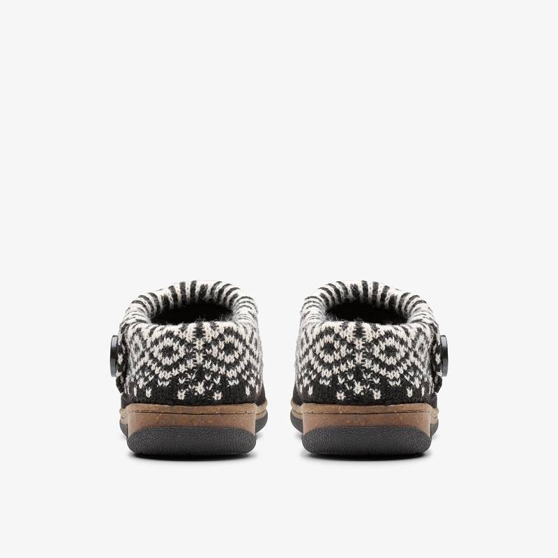 Clarks Willowdean Sweater Slippers Negras | CLKS-84670